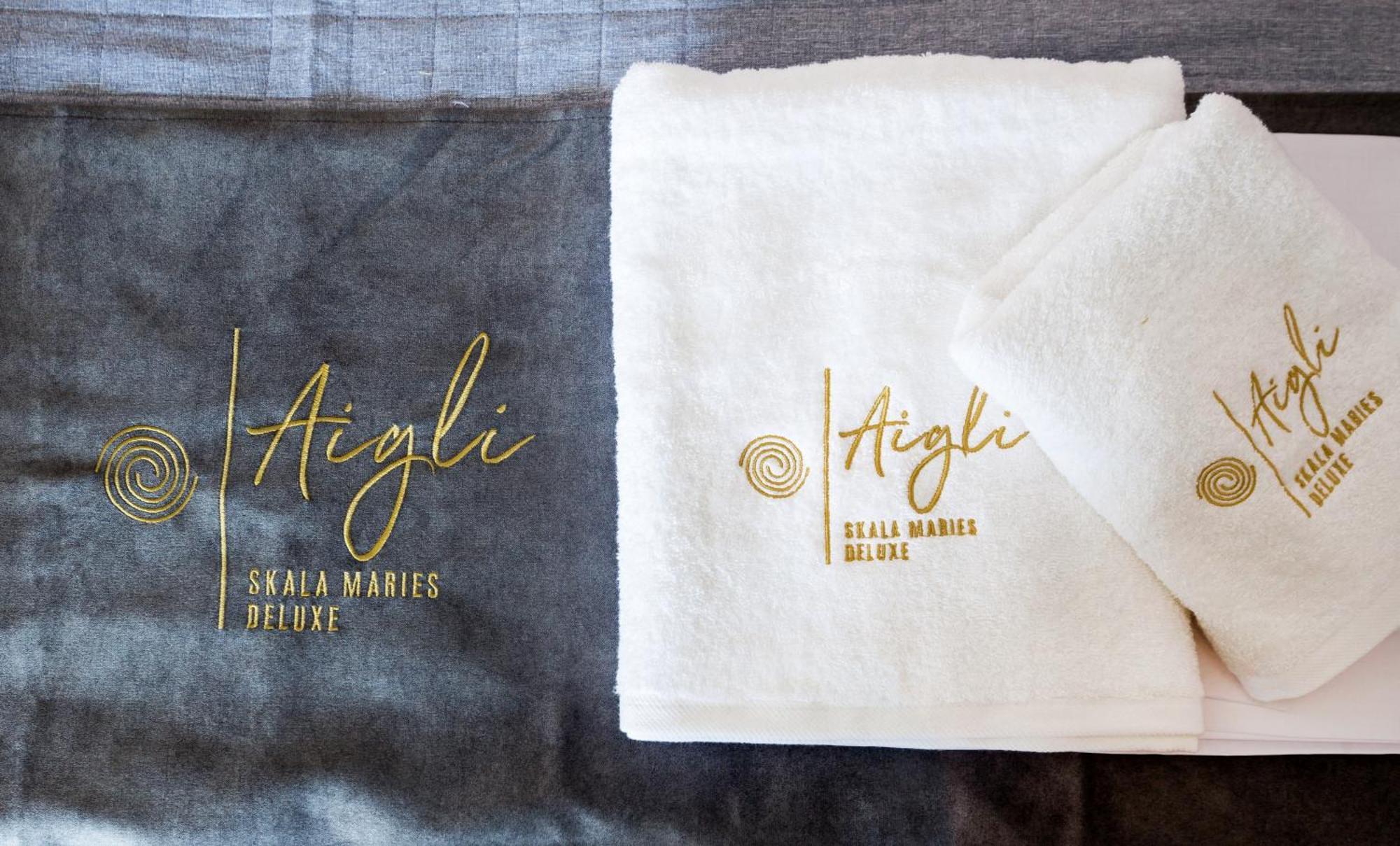 Appartamento Aigli Skala Maries Deluxe Skála Marión Esterno foto